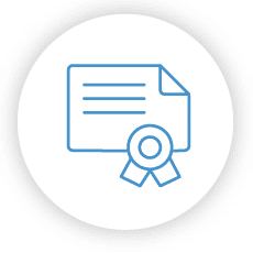Certifications icon icon of certificate