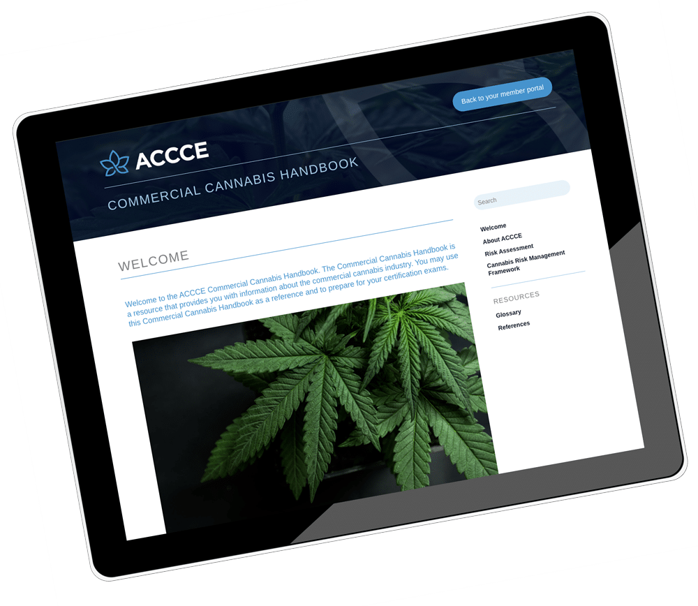 Mock up of Commercial Cannabis Handbook