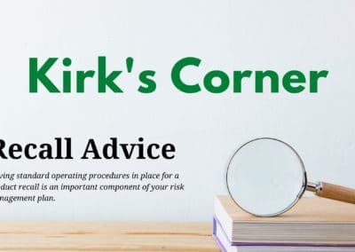 Kirk’s Corner – Recall Advice
