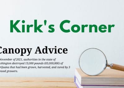 Kirk’s Corner – Canopy Advice