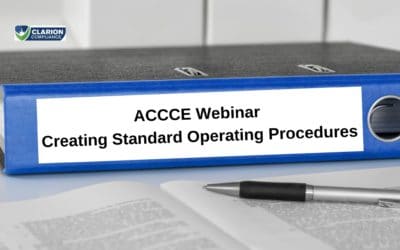 ACCCE Webinar – Creating Standard Operating Procedures